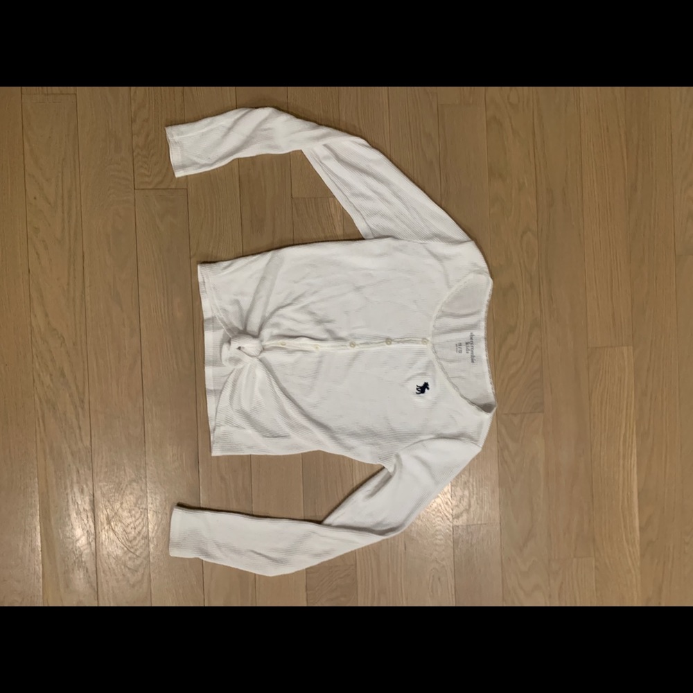 White Long-Sleeve Button-down